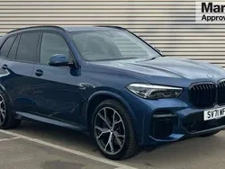 Blue Used 2021 BMW X5 M Sport SUV | £38,264 (Fair price)