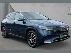 Denim blue metallic Used 2022 Mercedes EQA350 AMG Line Premium SUV | £21,490 (Fair price)