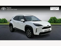 White Used 2024 Toyota Yaris Hybrid Design Hatchback | £22,790 (Expensive)
