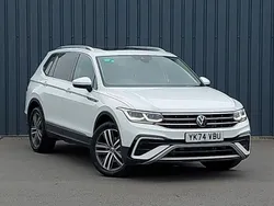 White Used 2024 VW Tiguan Allspace Elegance SUV | £33,998 (A bit pricey)
