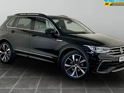 Black Used 2021 VW Tiguan R-line SUV | £23,495 (Good price)