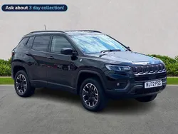 Black Used 2022 Jeep Compass Trailhawk SUV | £17,113 (Fair price)