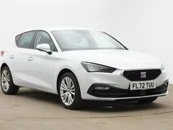 Metallic nevada white Used 2022 Seat Leon SE Dynamic Hatchback | £14,990 (Fair price)