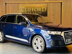 Blue Used 2018 Audi Q7 S-Line SUV | £24,995 (A bit pricey)