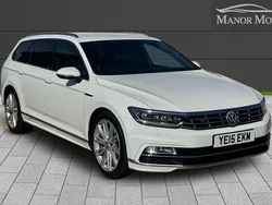 White Used 2015 VW Passat R-line Estate | £12,700 (Expensive)