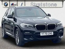 Black Used 2020 BMW X3 M Sport SUV | £23,499 (Fair price)