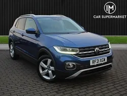 Blue Used 2021 VW T-Cross SEL SUV | £15,485 (Fair price)