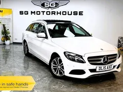 White Used 2015 Mercedes C220 Estate | £11,985 (Fair price)