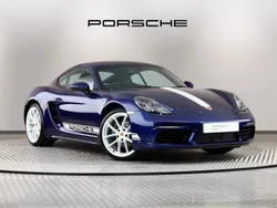 Gentian blue metallic Used 2024 Porsche 718 Cayman Edition | £60,000