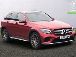 Red Used 2018 Mercedes GLC250 AMG Line Premium Estate | £22,299 (Fair price)