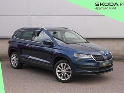 Lava blue metallic Used 2018 Skoda Karoq SE L SUV | £13,249 (Fair price)
