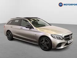 Silver Used 2021 Mercedes C300e AMG line Estate | £23,049 (Fair price)