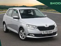 Brilliant silver metallic Used 2020 Skoda Fabia SE Hatchback | £9,995 (Fair price)