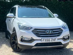 White Used 2016 Hyundai Santa Fe Edition SUV | £14,497 (Fair price)