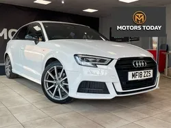 White Used 2018 Audi A3 Sportback Black Edition Hatchback | £14,990 (Good price)