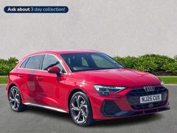 Red Used 2025 Audi A3 S-Line Hatchback | £29,612 (A bit pricey)
