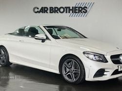 White Used 2019 Mercedes C220 AMG Line Premium Plus Cabriolet | £19,995 (Good price)