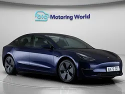 Blue Used 2022 Tesla Model 3 Long Range Sedan | £23,400 (A bit pricey)