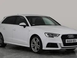 White Used 2019 Audi A3 Sportback S-Line Hatchback | £13,785 (Good price)