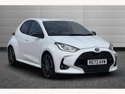 Platinum white Used 2023 Toyota Yaris Hybrid Sport Hatchback | £20,495 (A bit pricey)