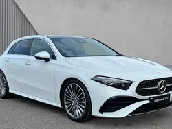 Moonstone white metallic Used 2024 Mercedes A180 AMG Line Premium Plus Hatchback | £27,117 (Expensive)