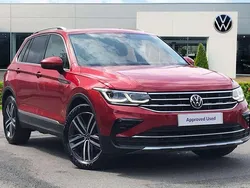 Red Used 2021 VW Tiguan Elegance SUV | £22,299 (Fair price)