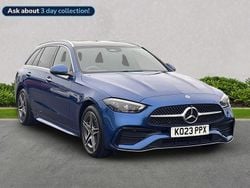 Blue Used 2023 Mercedes C300e AMG Line Premium Plus Estate | £34,594 (Fair price)