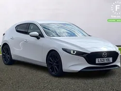 White Used 2021 Mazda 3 Inclusive Hatchback | £16,099 (Fair price)