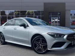 Silver Used 2023 Mercedes CLA250e AMG Line Premium Sedan | £27,011 (Fair price)
