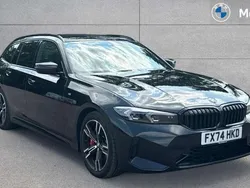 Black sapphire Used 2024 BMW 320 M Sport Estate | £36,097 (Expensive)