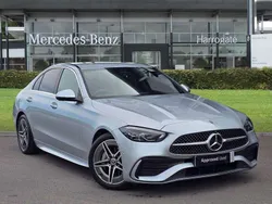 Silver Used 2024 Mercedes C200 AMG line Sedan | £31,800 (Fair price)