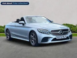 Silver Used 2022 Mercedes C200 AMG line Cabriolet | £28,999 (Expensive)