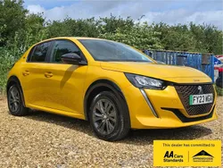 Yellow Used 2023 Peugeot e-208 Active+ Hatchback | £12,647 (Good price)
