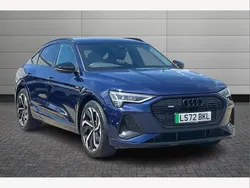 Blue Used 2022 Audi e-tron Sportback Black Edition SUV | £28,950 (Fair price)