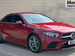 Red Used 2021 Mercedes A220 AMG line Sedan | £19,373 (Fair price)