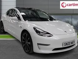 White Used 2020 Tesla Model 3 Performance Sedan | £17,988 (Expensive)