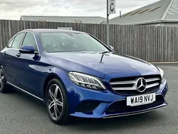 Blue Used 2019 Mercedes C200 Sedan | £17,500 (Fair price)