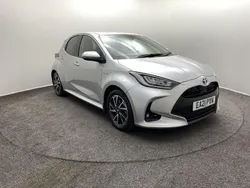 Silver Used 2021 Toyota Yaris Hybrid Design Hatchback | £15,990 (Fair price)