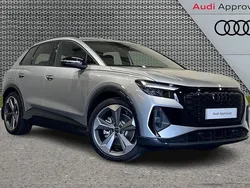 Silver Used 2025 Audi Q4 e-tron Black Edition SUV | £42,600 (Good price)