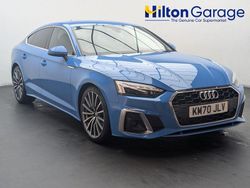 Blue Used 2020 Audi A5 Sportback S-Line Hatchback | £21,900 (Fair price)