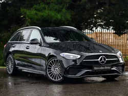 Black New 2025 Mercedes C300 AMG Line Premium Plus Estate | £51,698 (Super price)