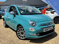 Green Used 2017 Fiat 500 S Hatchback | £6,995 (A bit pricey)