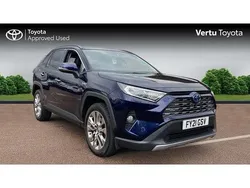 Blue Used 2021 Toyota RAV4 Hybrid SUV | £21,435 (Fair price)