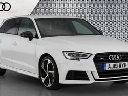 White Used 2019 Audi S3 Sportback Black Edition Hatchback | £26,000 (Fair price)