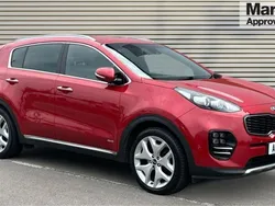 Red Used 2017 Kia Sportage GT-Line SUV | £12,541 (Good price)