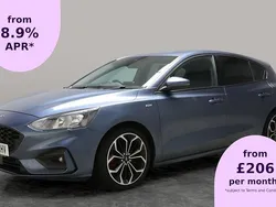 Blue Used 2019 Ford Focus ST-Line X Hatchback | £13,722 (Fair price)