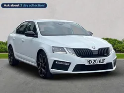 White Used 2020 Skoda Octavia vRS Hatchback | £20,543 (Fair price)