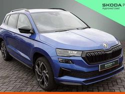 Race blue metallic Used 2025 Skoda Karoq SportLine SUV | £31,460 (A bit pricey)