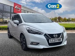 White Used 2021 Nissan Micra Tekna Hatchback | £13,690 (Fair price)