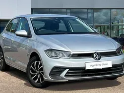 Silver Used 2022 VW Polo Life Hatchback | £15,582 (Fair price)